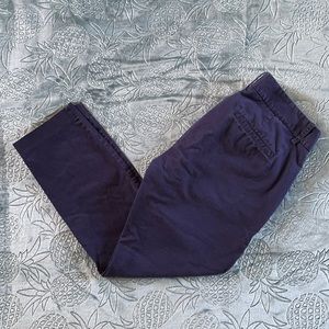 J. Crew Frankie Stretch Blue Petite Chino Pants 8